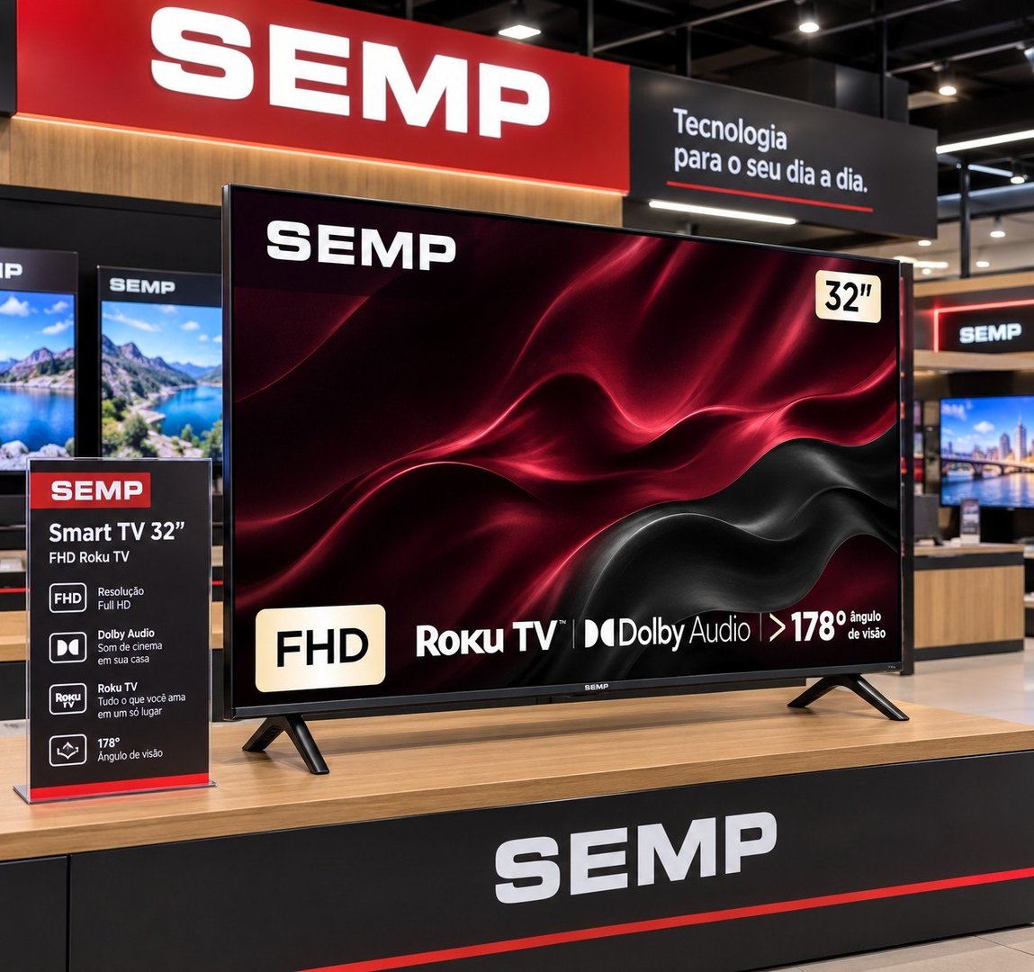 Smart Tv Semp 32 Led Full Hd S42r Roku Tv Wi-fi 32s42r