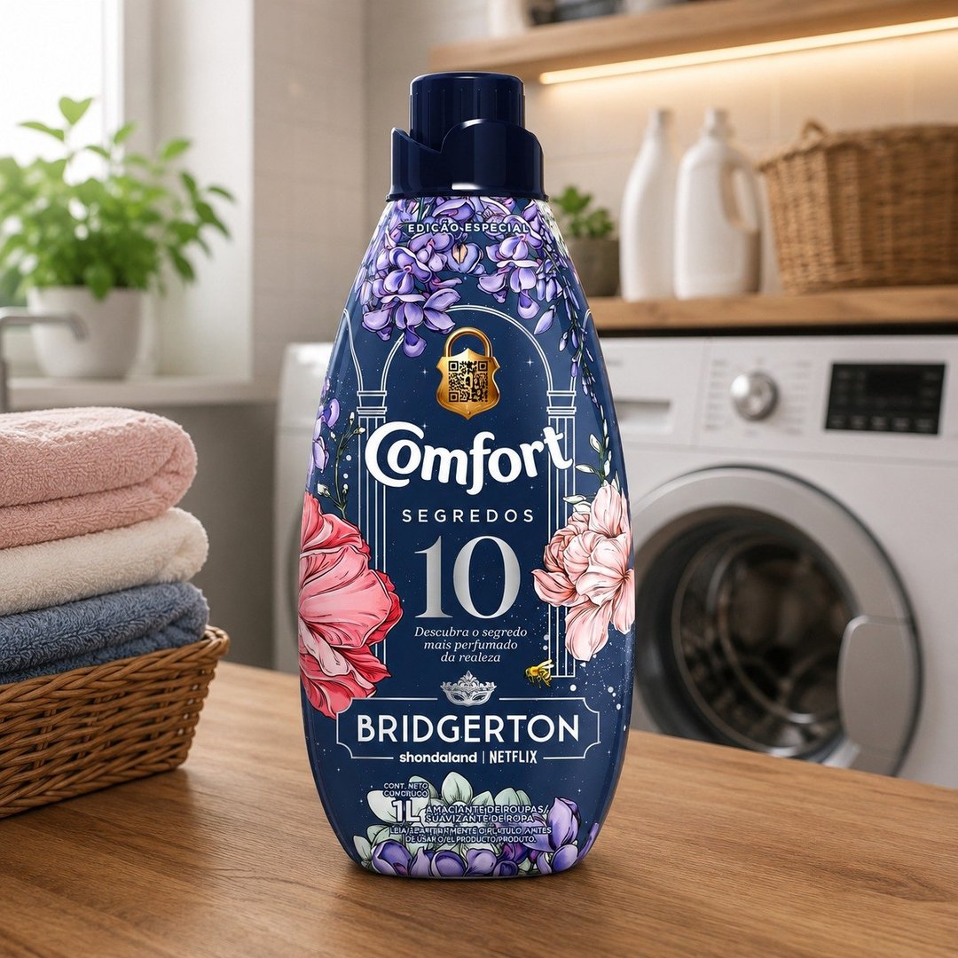 Comfort Amaciante Concentrado Bridgerton 10 Segredos 1L Edição Especial