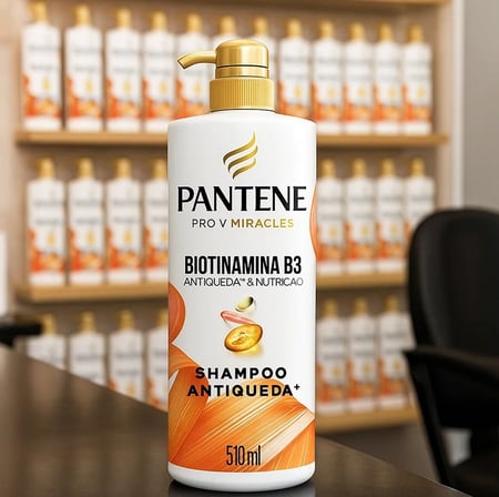 Pantene PRO-V Miracles Shampoo Antiqueda & Nutrição Biotinamina B3 para cabelos com queda ...