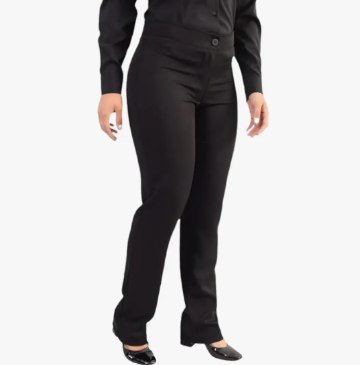 Calça Annalu Alfaiataria Cintura Média Feminina Preta ou Marinho - Tam. 36 ao 50