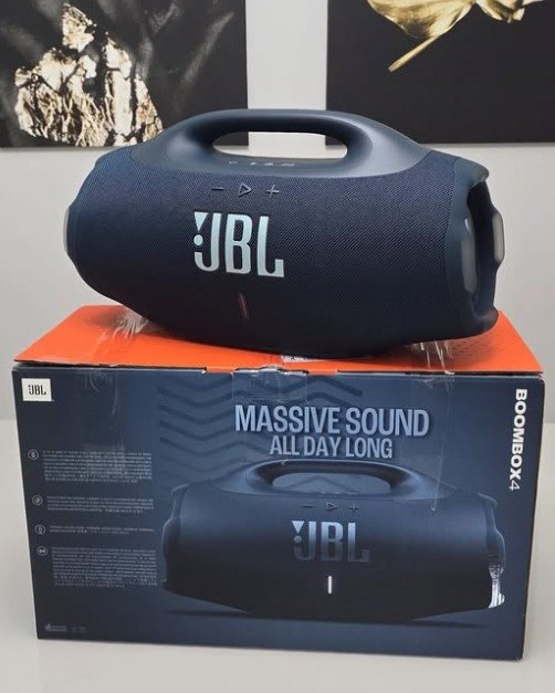Caixa de Som JBL Portátil Boombox 4 Bluetooth 210W Preta