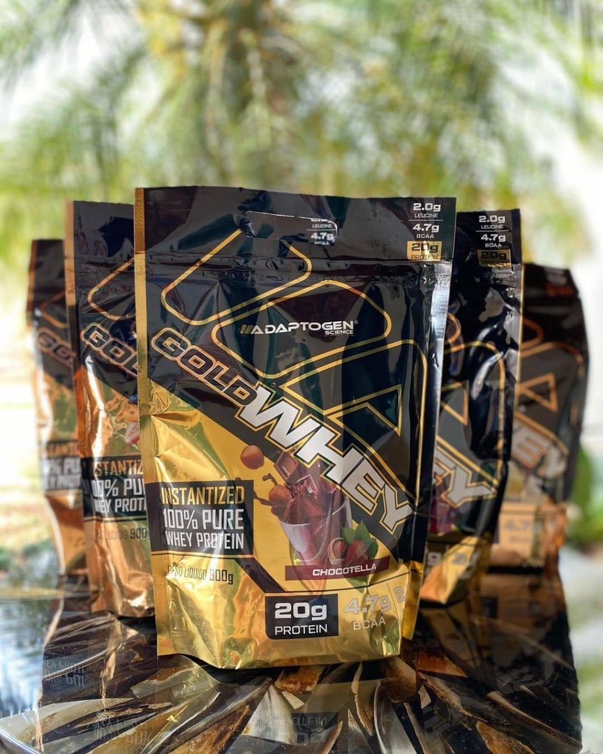 Whey Protein Adaptogen Gold 100% Concentrado 900g