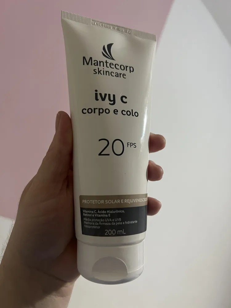 Protetor Solar E Rejuvenescedor Ivy C Neutro 200ml Mantecorp Neutra
