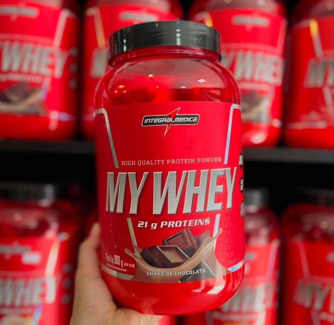 My Whey Shake De Chocolate Pote 900g Integralmédica Chocolate