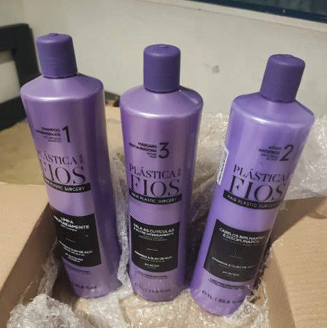 Kit Escova Progressiva Cadiveu Plástica dos Fios Selagem Térmica Passo 1,2 e 3 1 Litro cad...