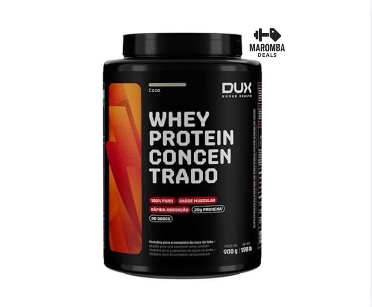 Whey Protein Concentrado Pote (900g) - Coco, Dux Nutrition