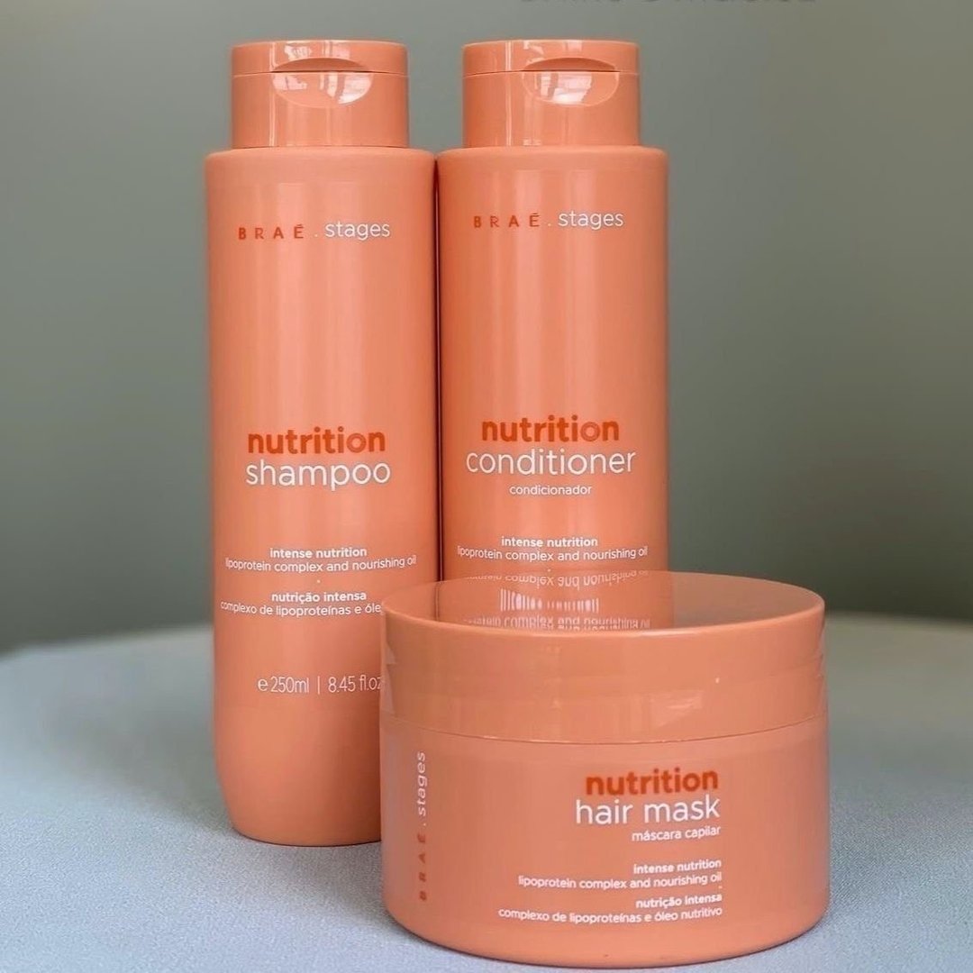 Braé Stages Kit Nutrition Shampoo + Condicionador + Máscara