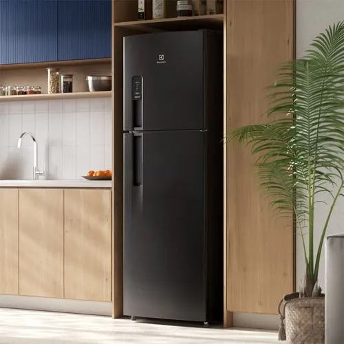 Electrolux Geladeira Electrolux Frost Free 400L AutoSense Duplex Black Inox Look (TF44B) 2...