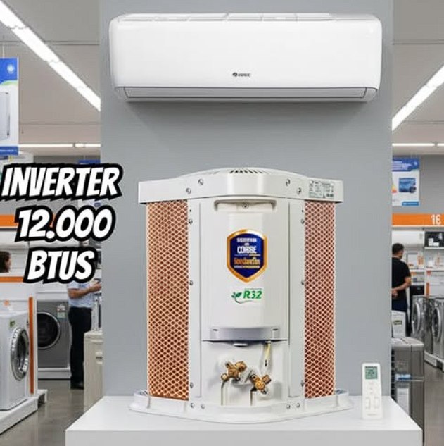 Ar-condicionado Split 12.000 BTUs Gree Inverter Frio G-Classic GWC12ATB-D6DNA2AB