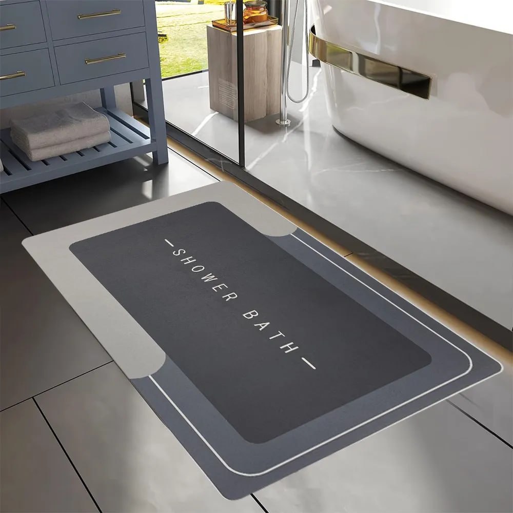 Kit2 Tapetes Para Banheiro Tapete Mágico Ultra  Para Absorçã