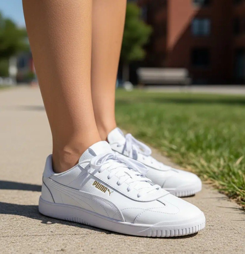 Tênis Puma Club 5v5 White Gold - Num. 39