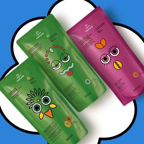 Kit Naturé Refis Cabelos Cacheados e Crespos 3 un de 250 ml