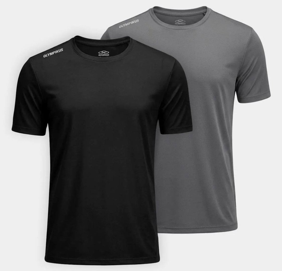Kit Camisetas Olympikus Essential Mc 2.0 2 Peças Masculino