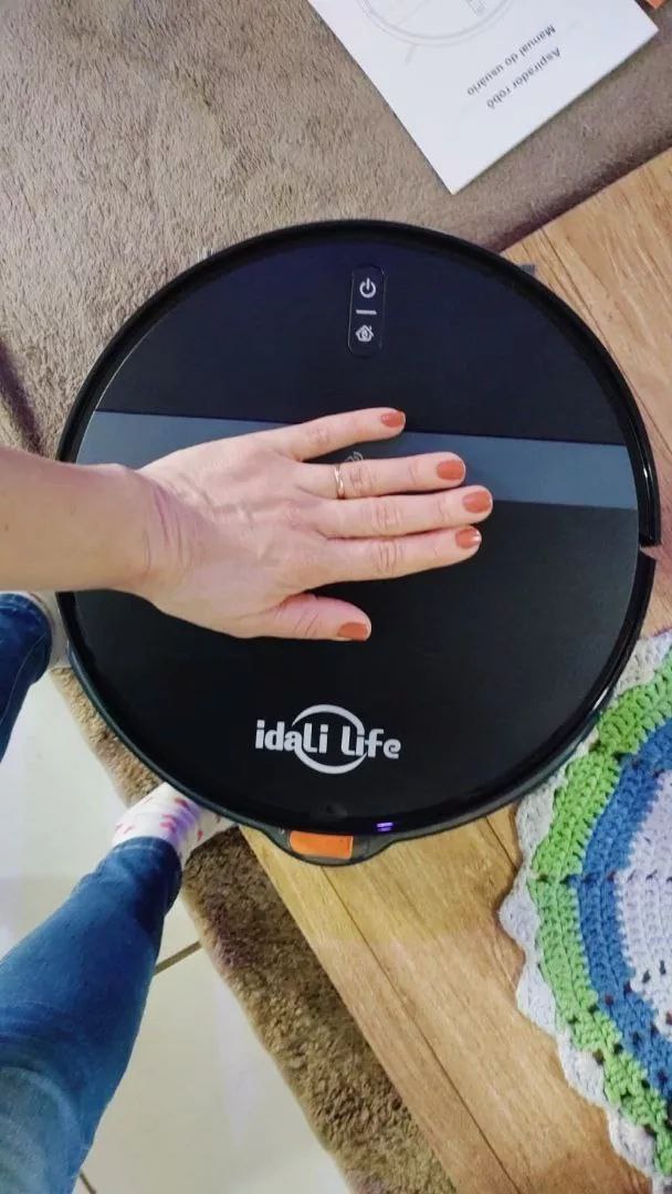 Aspirador de Pó Para Casa Robô Inteligente Com Sensores Anti- queda IDALI LIFE