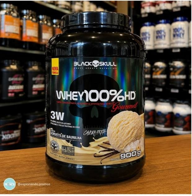 WHEY 100% HD GOURMET BAUNILHA 900G