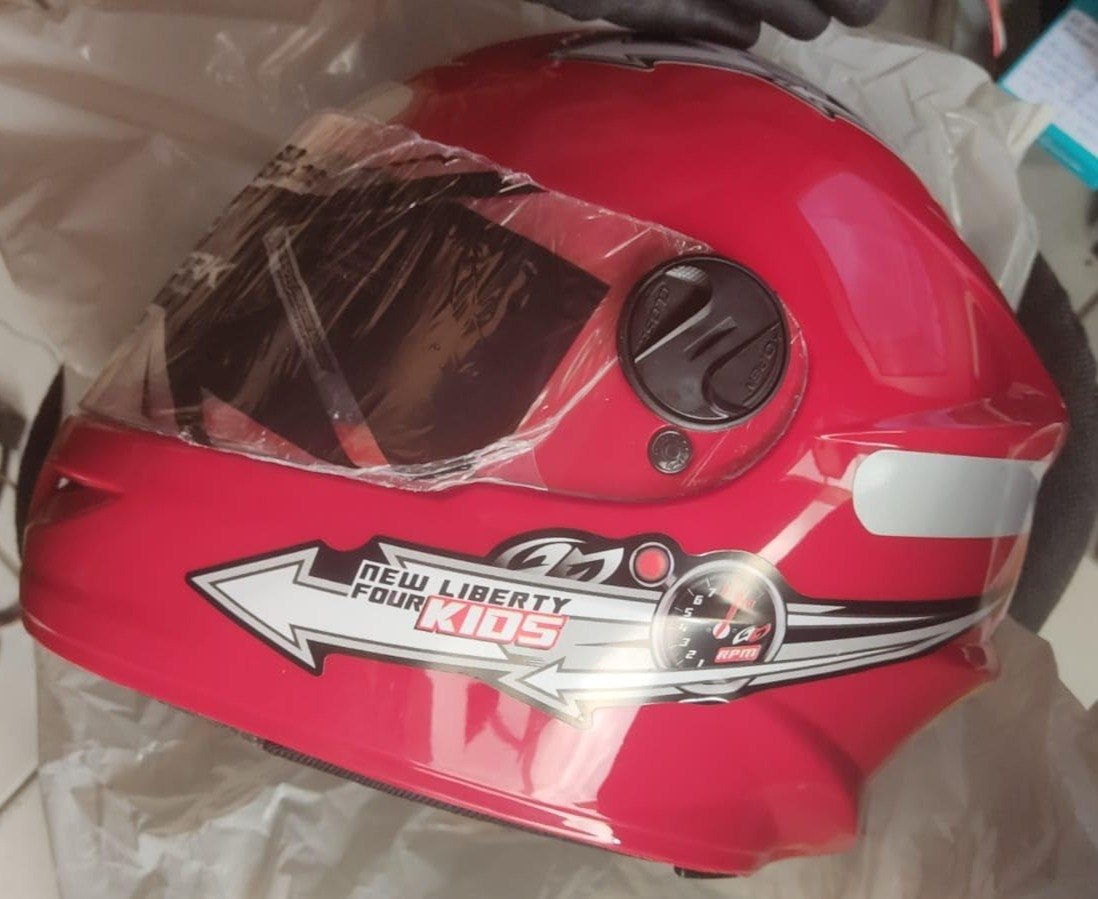 CAPACETE FECHADO PRO TORK LIBERTY FOR KIDS SOLID VERMELHO TAM. 54