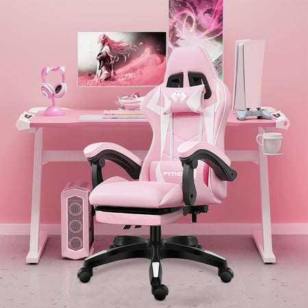Cadeira Ergonomica Gamer (Rosa))