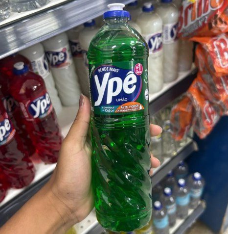 Pack Detergente Ypê Limão 500ml - 6 Unidades