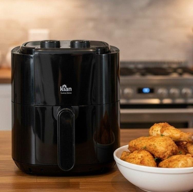 Air Fryer Sem Oleo Antiaderente 1200w Af-105 3,5 Litros Kian Preto 127v
