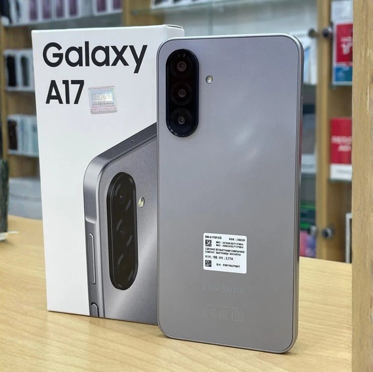 Celular Samsung Galaxy A17, 128GB, 4GB, 50MP Tela 6.7", IP54 - Cinza