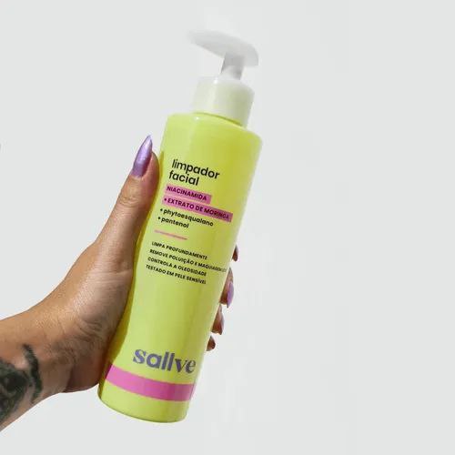 Sallve Limpador Facial 300Ml - Niacinamida Extrato De Moringa