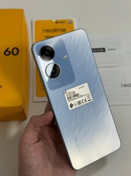 Smartphone Realme Note 60, 256GB, 4GB RAM, Tela 6,75 HD, Câmera 50MP, Dual SIM Versão Global azul