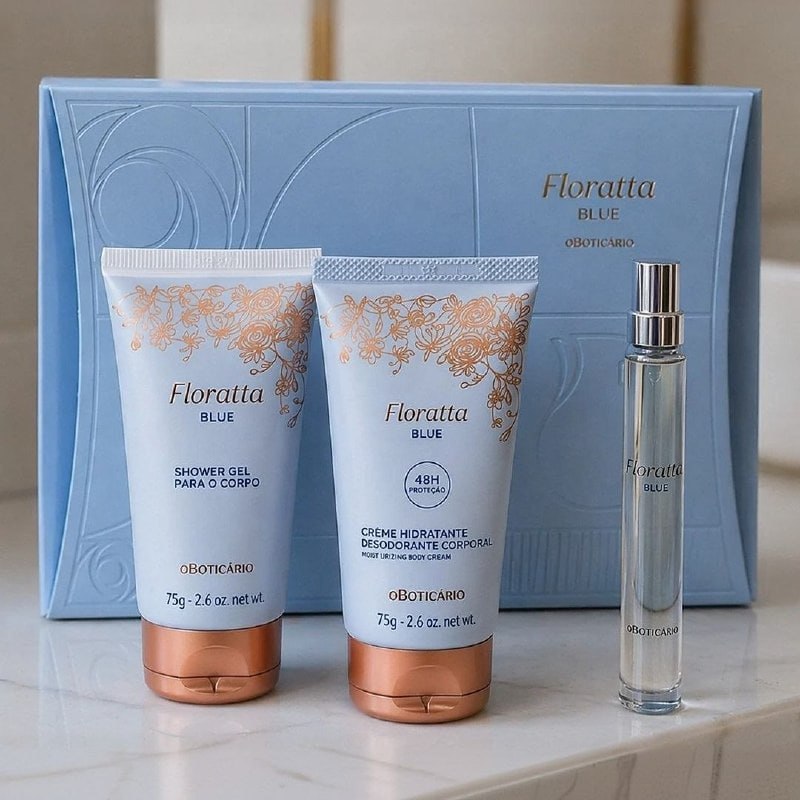 O Boticário Floratta Blue Mini Kit Presente 3 Itens