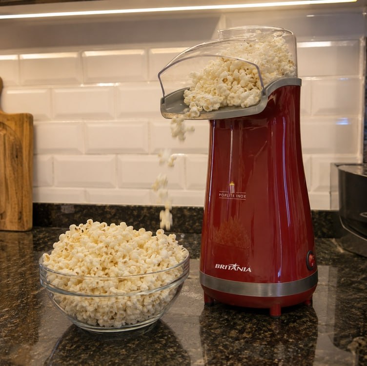 Pipoqueira, Poplite inox Bpi01vi, Vermelho, 220V, Britânia