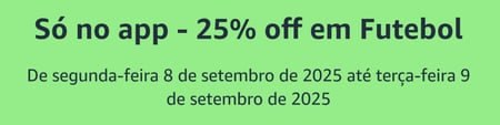 25% off em futebol