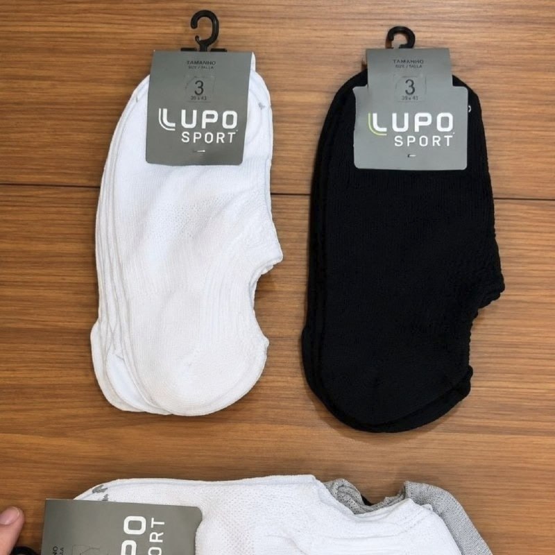 Kit 10 Pares De Meias Lupo Soquete Invisível Sport
