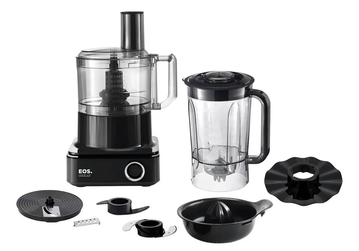Processador de alimentos Eos 7 em 1 Black 1000w Eps03p 220v