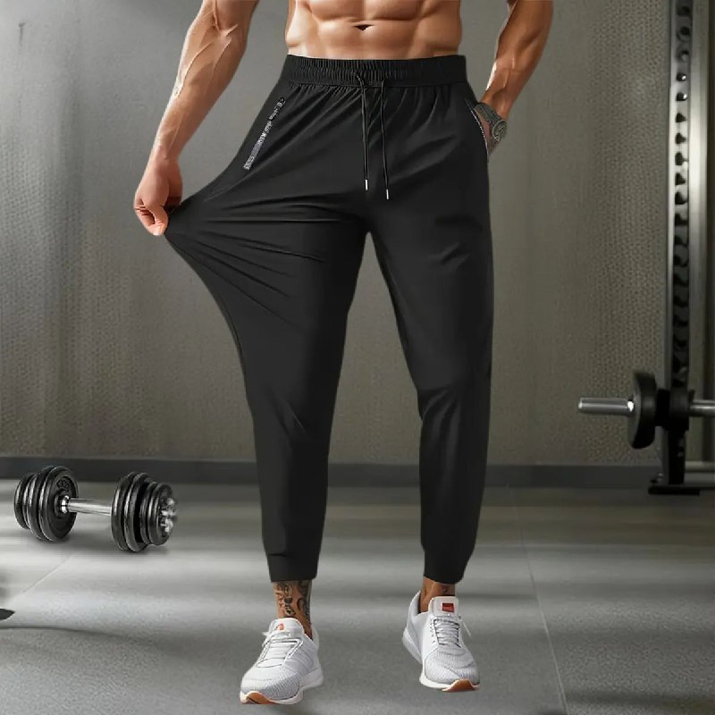Calça Respirável Esportiva Masculina Slim Elastano Academia