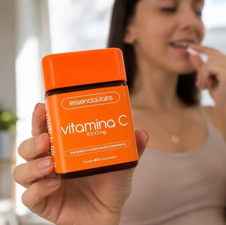 VITAMINA C 1000mg - Fórmula Concentrada e 100% PURA - 60 Doses