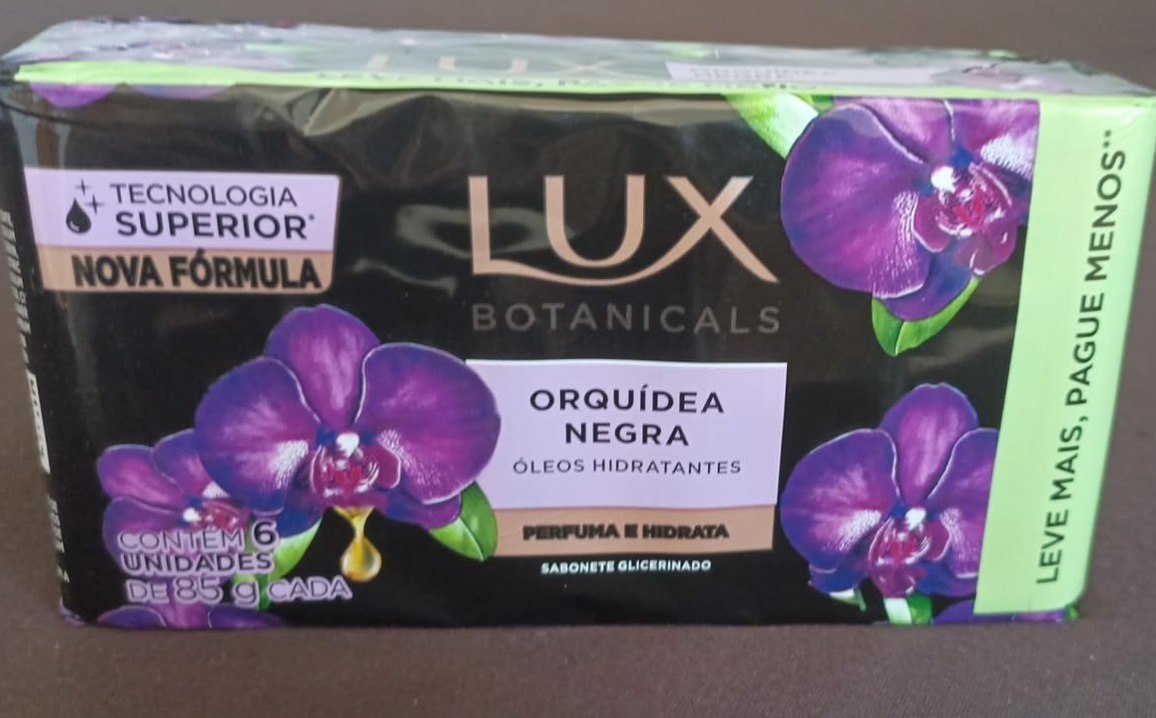 Pack 6 Sabonete Lux em Barra Botanicals Orquídea Negra 85g