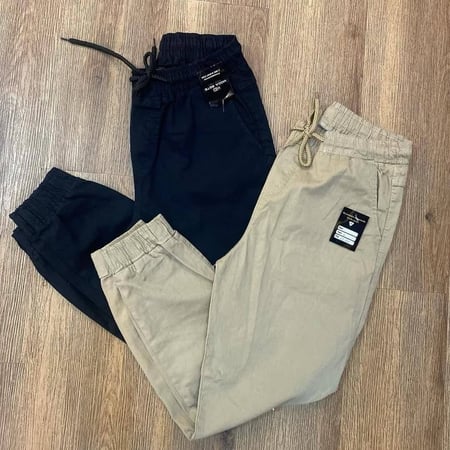 Kit 2 Calças Jogger Camuflada Sarja Masculina Punho Elastico