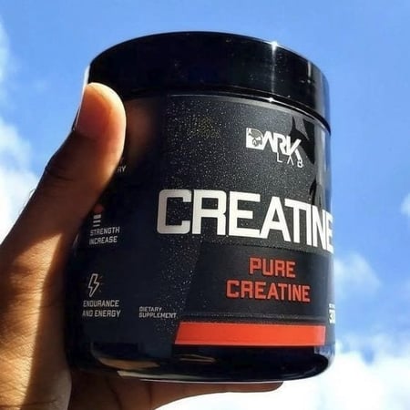 Creatina Pura Dark Lab 300g, Monohidratada 100% de Pureza, Sem Glúten, Sem Sabor