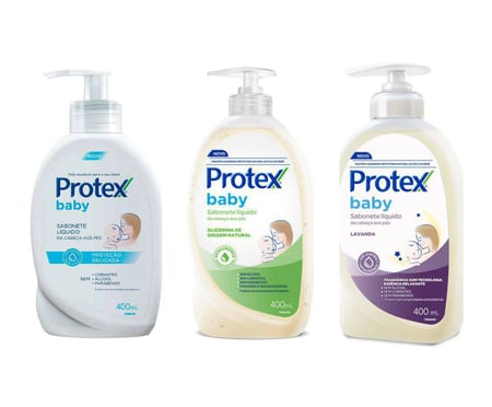 Sabonete Líquido Para Bebê Protex Baby 400ml