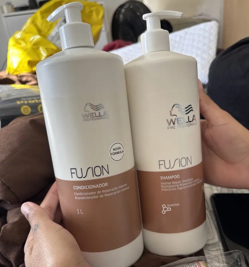 Kit Wella Professionals Fusion Shampoo 1000ml + Condicionador 1000ml