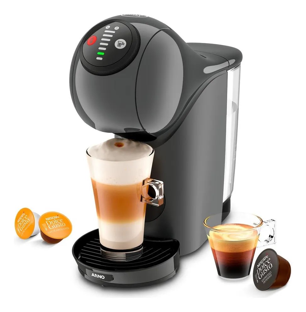 Cafeteira Expresso Dolce Gusto Arno Genio S Basic Automática Cinza Escuro 127v