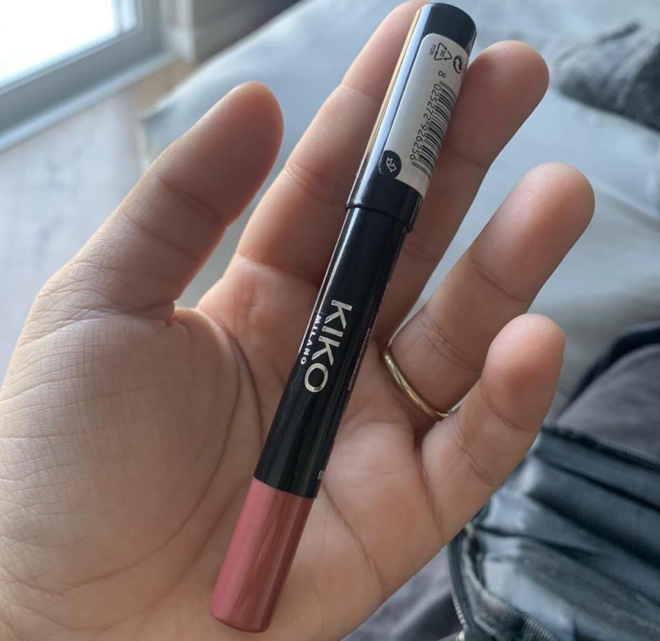 KIKO MILANO, Smart Fusion Creamy Lip Crayon, Lápis Labial com Cor, Cor 06 Rosy Pink