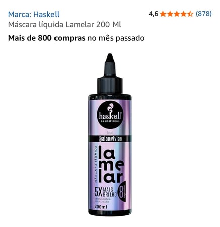 Máscara líquida Lamelar 200 Ml