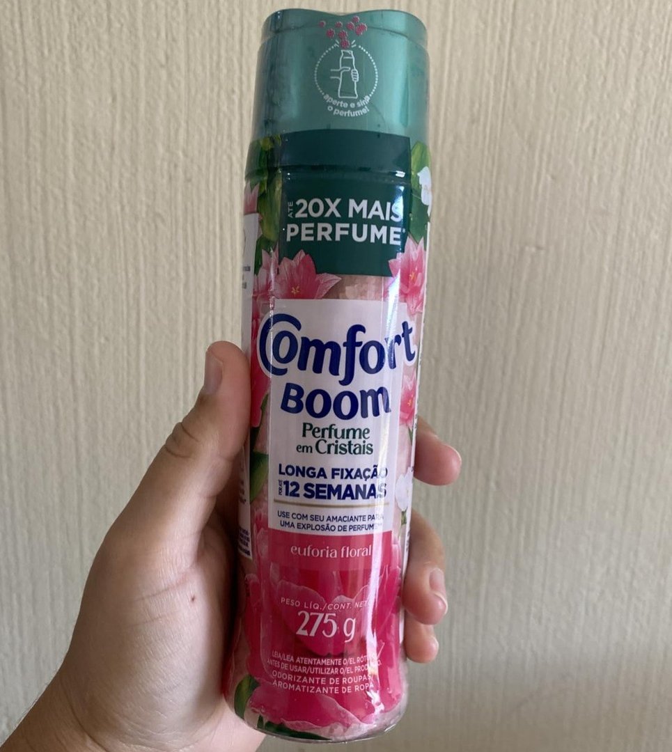Comfort Boom Odorizador de Roupas Cristais de Perfume Euforia Floral 275g