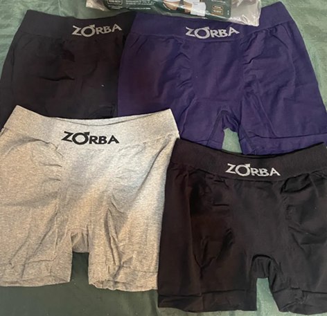 Kit 4 Cuecas Zorba Boxer Algodão Sem Costura Masculino - Tam. M e G