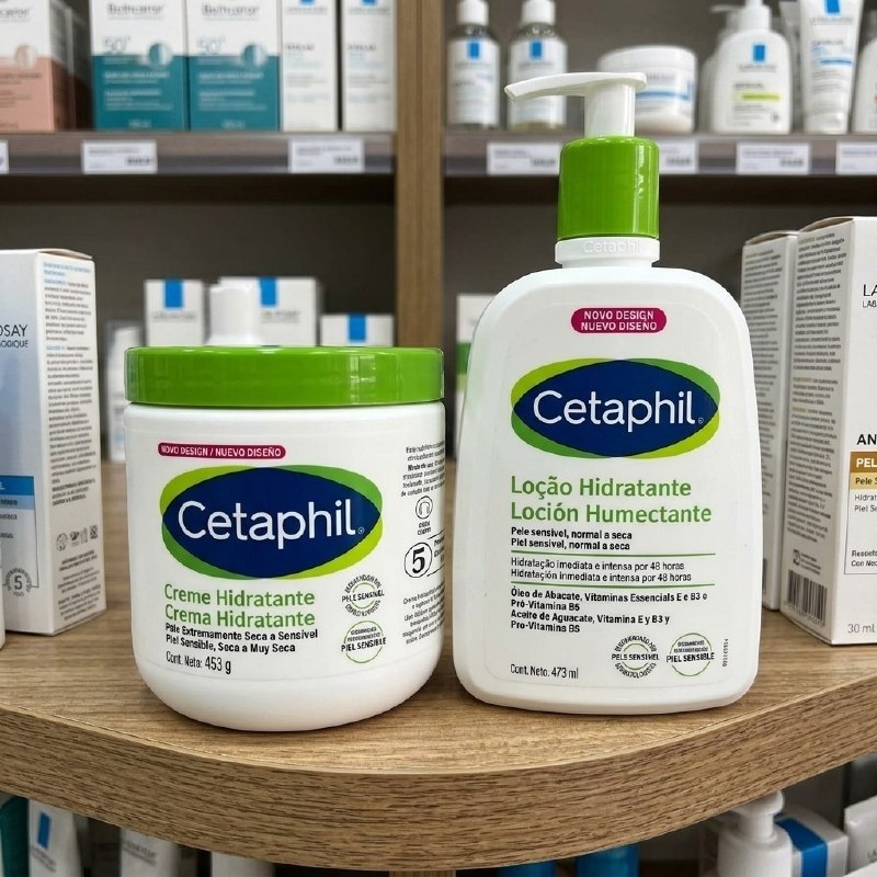 Kit Cetaphil Creme Hidratante 453g + Loção Hidratante 473ml