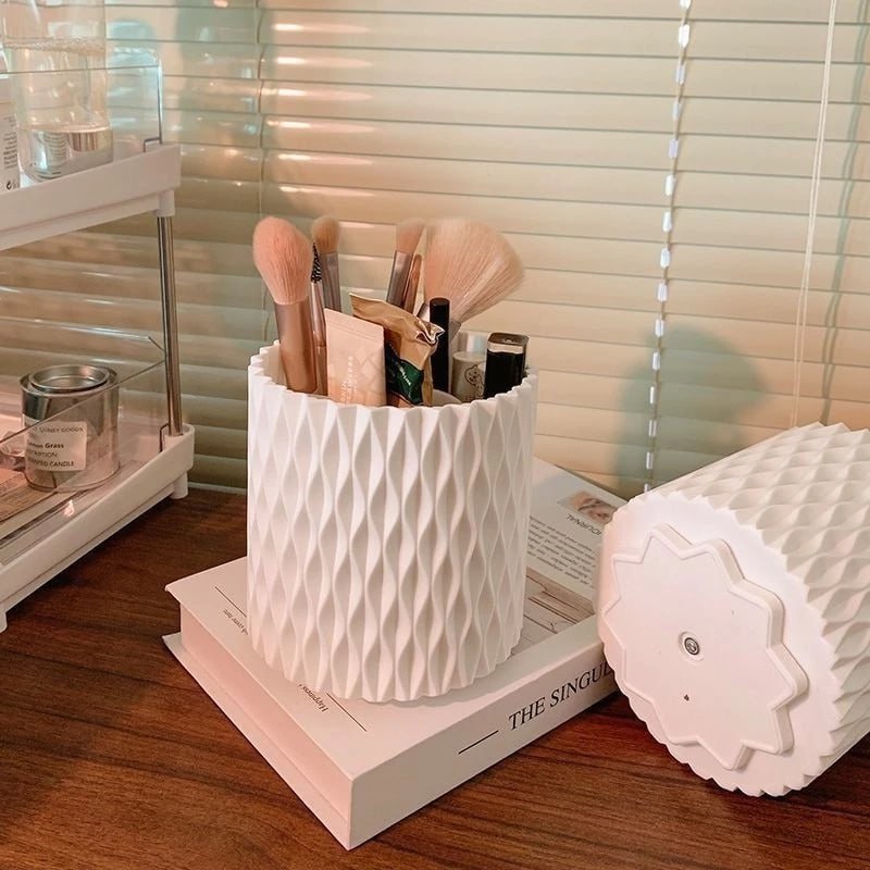 kit 3 Porta-Pinceis Giratório de 360° para pincéis de maquiagem(Enviar imediatamente)