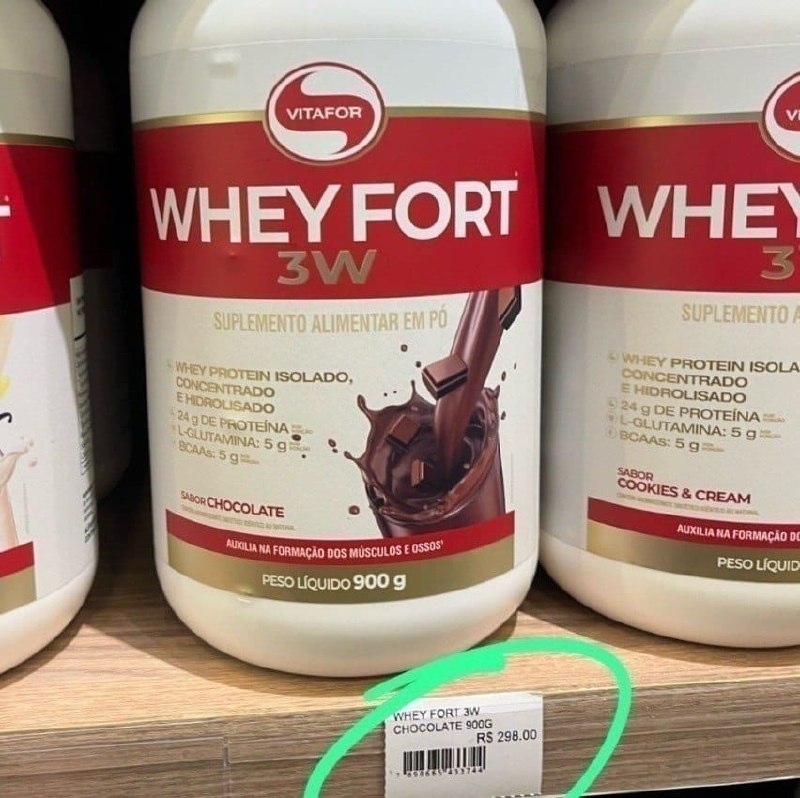 Whey Fort 3w Neutro 900g Vitafor