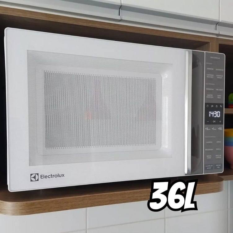 Micro-ondas Electrolux 36L Branco Efficient com Descongelamento Assistido ME36B