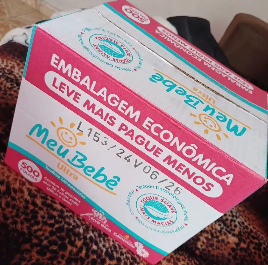 Caixa Toalha Umedecida Meu Bebê Ultra Premium 10 Pacotes - 500 Lenços