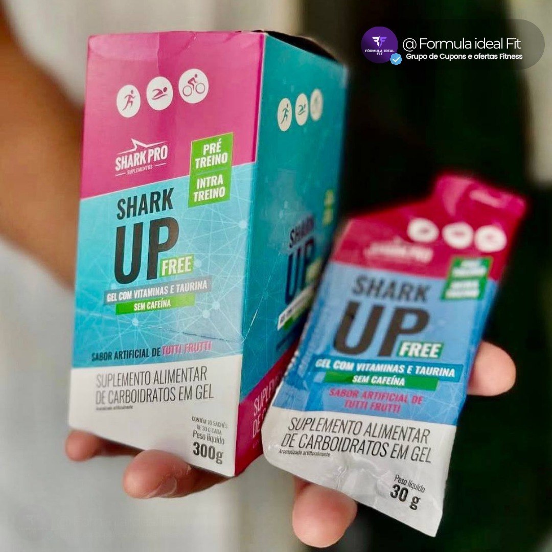 Gel De Carboidrato Shark Up Cafeína Taurina Eletrólito 10 Uni