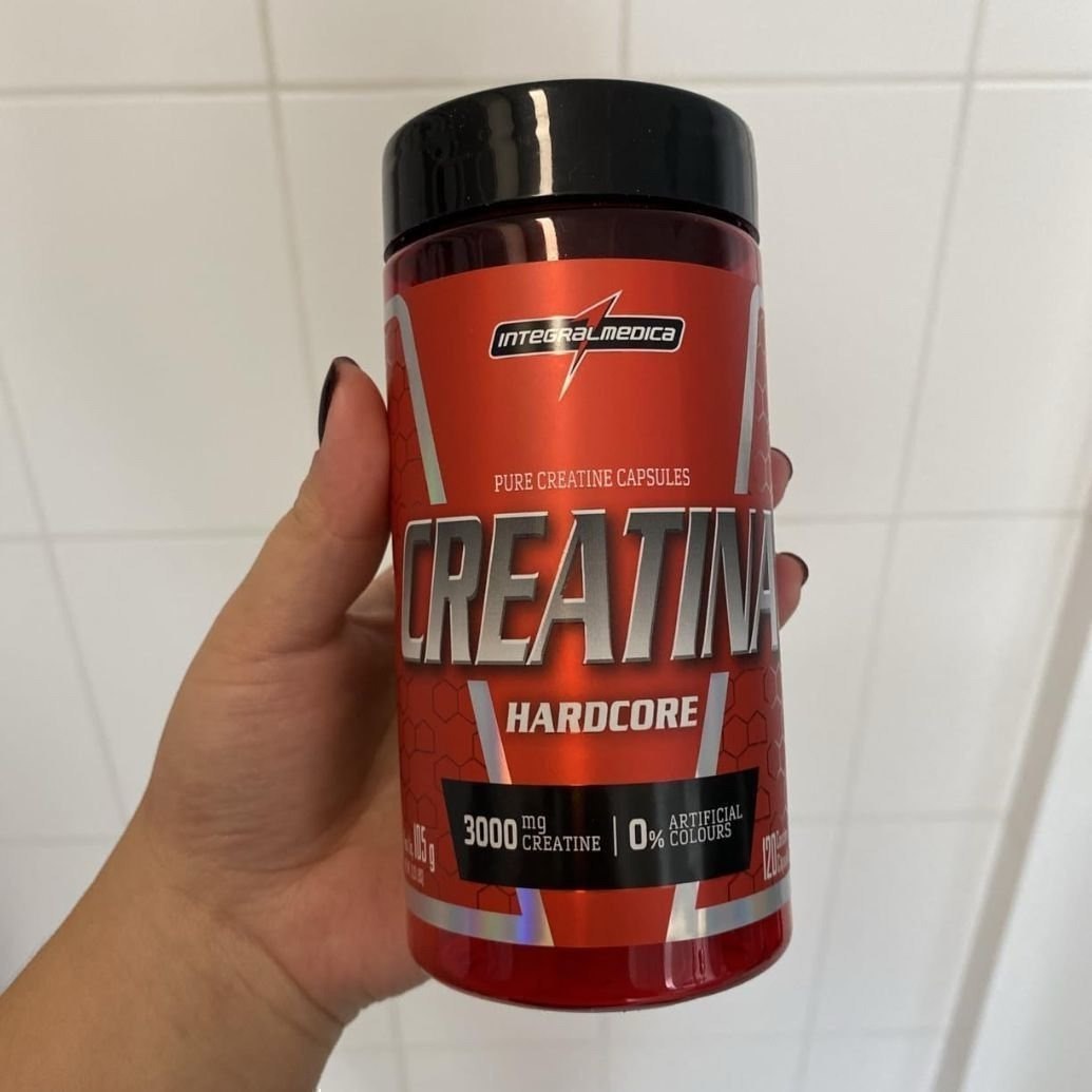 Creatina Integralmédica Hardcore em cápsula Sem sabor x 105g de 120 un